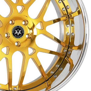 Velg Mobil 2 Piece 18 19 20 21 22 23 24 26 Inch Lapis Emas Chrome Deep Lip Forged Wheels untuk Chevrolet Impala BMW M3 M4 - Product Image 4