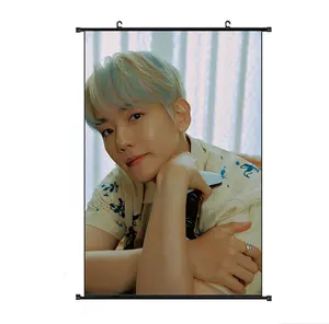EX Customize the large hanging canvas painting poster to draw the DIY hanging painting Pictures kpop Wall Posters Wall Scroll