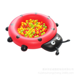 Inflatable Ladybug Ball Pit For Kids Outdoor Play Pool With Ocean Balls 3-6 Years Old PVC Round Shape Home Use - Product Image 5