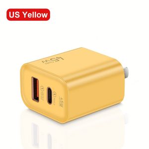 Hot <b>Usb</b> C Quick Charge Qc3.0 EU US <b>Plug</b> Wall Power Adapter Gan PD 45W Fast Portable Cell Phone Charger - Product Image 1