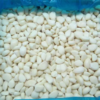 Prix de gros Légumes congelés IQF Gousses d'ail chinois pelées blanches Ail congelé frais pour l'exportation
