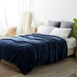 Высококачественные мягкие фланелевые одеяла Ashare на заказ, роскошное Флисовое одеяло