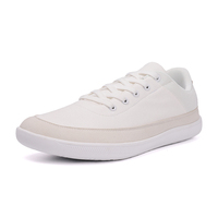 Chaussures de course à pied plates Vegan Canvas Grounded Shoe Earth Sneaker avec semelle en caoutchouc conducteur