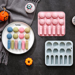 Molde de Silicona para Pastel con Forma de Dedo Cortado, Cerebro y Globo Ocular para Halloween, para Pastel de Mousse, Paquete al por Mayor, Solo Lavado a Mano - Product Image 4