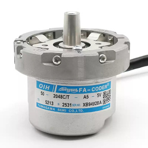 Encodeur rotatif incrémental Tamagawa Fa-Coder Oih-50-2048C/T-A5-5V Ts5213N2531 avec câbles - Product Image 1