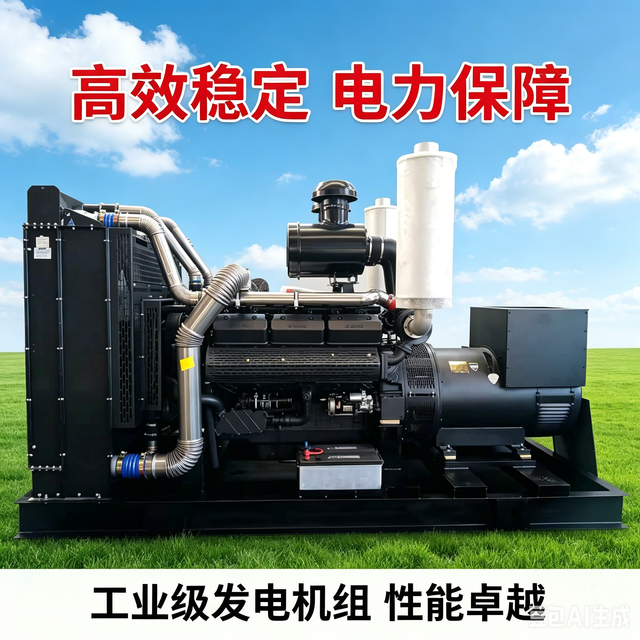 500kW Open Type Original Three-Phase Diesel Generator Set, 50Hz, Factory Direct Supply