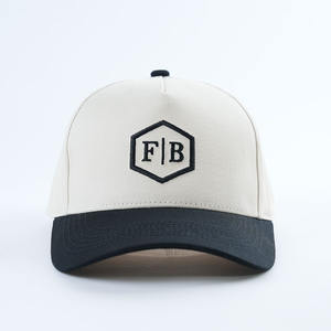 Gorras de béisbol de 5 paneles, tela de algodón, logotipo bordado, sombrero deportivo estructurado, ala curva - Product Image 6