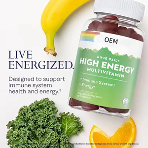 Gomitas Multivitamínicas de Alta Energía con Vitamina C, Vitamina D y Base de Alimentos Integrales y Hierbas, Apoyo para la Función Inmunológica - Product Image 4