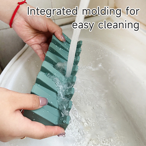 Jabonera de <span class=keywords><strong>silicona</strong></span> con soporte de barra de jabón de drenaje Estuche de jabón impermeable <span class=keywords><strong>para</strong></span> Baño - Product Image 4