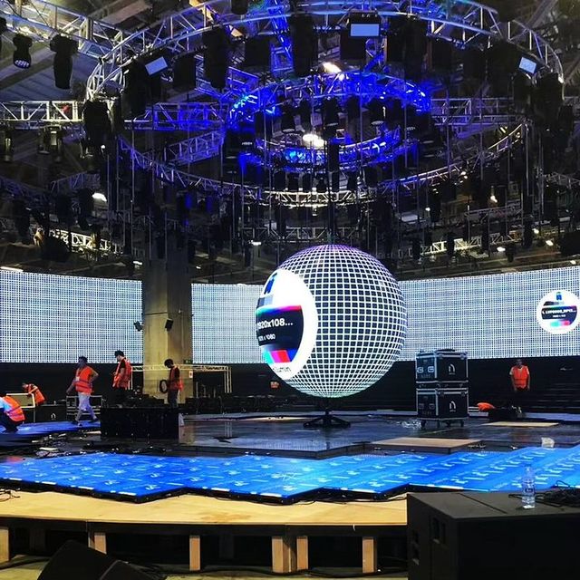 High Performance Easy to Install Indoor P1.5 P1.8 P2 P2.5 Led Screen Ball 5mm Led Spherical Displays for Concert