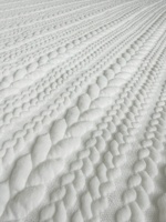 Tissu de matelas en polyester tricoté 3D Air Spacer à motif vertical gaufré, personnalisé, pour textile de maison, fourni directement par l'usine