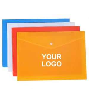 Xj845 Pp Plastic A4 Size Paper Cover Folder Zipper <b>Bags</b> Letter Style File <b>Document</b> <b>Bag</b> - Product Image 1