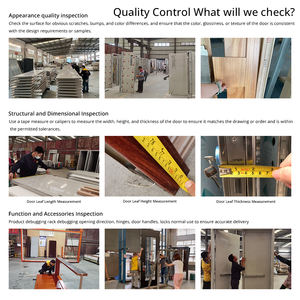 باب داخلي خشبي أمريكي مسبق التعليق، هيكل خشبي صلب، مطلي باللون الأبيض، متعدد الألواح، متأرجح، عازل للصوت، بتصميم شيكر - Product Image 5