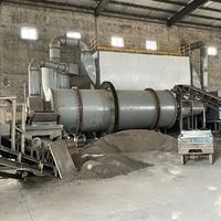Séchoir rotatif à trois canaux de haute qualité, de taille moyenne, 40 tonnes/lot, pour le séchage du sable de quartz et de la poudre minérale.