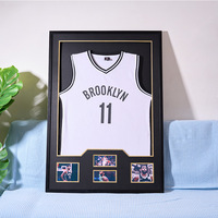 Cadre de présentation encadré pour maillot de football, maillot de basketball, collection commémorative d'autographes de stars de tennis de table, imprimé par peinture en spray
