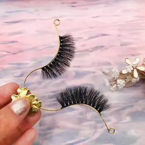 Maravilloso sexy ojos de gato pestañas parecen extensiones de pestañas súper esponjoso suave 3D efecto de visón cero crueldad lujo Faux Mink alshes