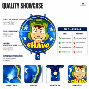 Globos de Aluminio <span class=keywords><strong>Chavo</strong></span> Chaves de Estilo Mexicano, Novedad al por Mayor, OEM/ODM para Suministros de Fiesta del Día del Niño - Product Image 2