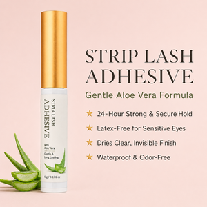 Adhesivo para Pestañas de 24 Horas de Duración, Resistente al Agua, Acabado Transparente Invisible, Suave con Aloe Vera, Hipoalergénico, Sin Látex, para Ojos Sensibles - Product Image 2