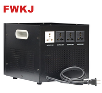 Régulateur de tension CA monophasé entièrement automatique à faible puissance 3KVA noir avec écran LCD 220V 50Hz