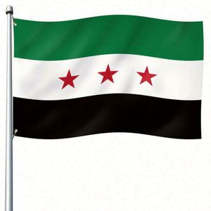 Factory Wholesale 100% Polyester Best Price Exquisite Custom Size Syria <b>Flags</b> - Product Image 5