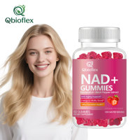 Complément alimentaire Qbioflex NAD Plus Nicotinamide Trans-Resvératrol Gummy Antioxydant pour une peau éclatante et une vitalité cellulaire