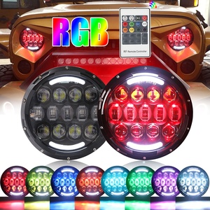Faro led de 7 pulgadas para motocicleta, luz de señal de giro DRL para Jeep Wrangler, Harley - Product Image 4