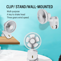 Mini-ventilateur portable USB et électrique à clipser pour chambre à coucher, type Purness