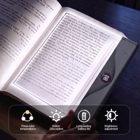 Lámpara de Lectura LED Plana Profesional Antideslumbrante con Protección Ocular y Luz Azul Cero, Lámpara de Lectura Plana de 4 Colores