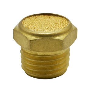 Connecteur pneumatique silencieux en fer à tête plate type Bslm M5 1 2 3 4 6 Tailles - Product Image 1