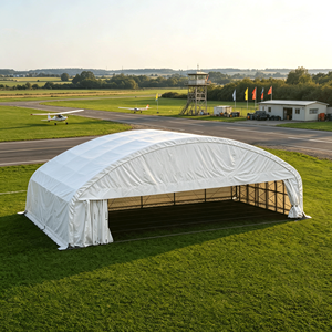Carpa Hangar para Aviones con Puerta Corredera Ancha para Almacenamiento y Servicio de Jets Comerciales, Turbopropulsados y Aviones Ligeros - Product Image 1