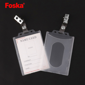 Foska Popular Hard Plastic ID Card <strong>Name</strong> <strong>Badge</strong> Holder <strong>Work</strong> <strong>Badge</strong> Employee <strong>Badge</strong> <strong>for</strong> Office - Product Image 2