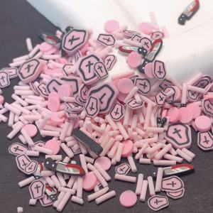 Nouvelle arrivée Halloween série rose couleur polymère argile tranches argile douce arrose pour bricolage artisanat Slime ajouter Ins Nail Art décoration - Product Image 3