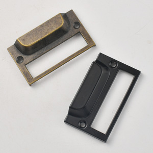 Antique Style Zinc Alloy Drawer Handle Black Bronze Traditional Cabinet Pull For Kitchen Cabinet Parts - Product Image 2