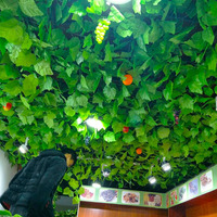 Guirlandes de feuilles de vigne artificielles, fausses fleurs, pour mariage, écologiques, pour décoration intérieure suspendue au plafond