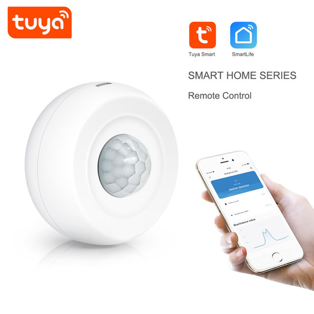 Tuya Smart WiFi ABS Ceiling PIR Motion Sensor 360 Degree Infrared Light Detector Low Battery Detection Alarm PST-FH400B