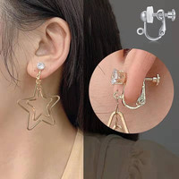 12 pièces, 2 styles, convertisseur de boucles d'oreilles à clip pour oreilles non percées, convertisseur de boucles d'oreilles à clip pour boucles d'oreilles pendantes et clous