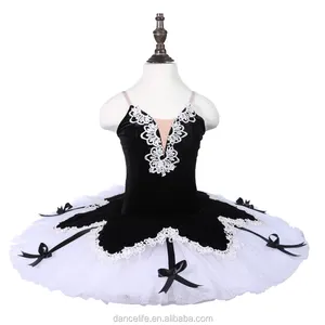 黑白格子芭蕾舞短裙可爱女孩小丑舞蹈穿黑点舞台表演服装