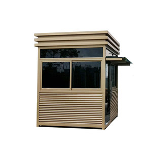 Poste de sécurité en acier préfabriqué, poste de garde extérieur soudé léger, pour la collecte des frais de stationnement - Product Image 1