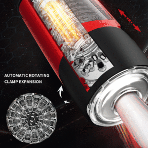 Boîte personnalisée gratuite - Gobelet de masturbation Blowjob Rotation télescopique automatique Chauffage Silicone Vagin Vraie chatte <span class=keywords><strong>Masturbateur</strong></span> pour adultes - Product Image 4