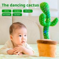 Cactus Dansant Personnalisé TikTok, Jouet en Peluche Électrique Interactif, Cadeau d'Anniversaire Amusant pour Enfants, Apprend à parler et à chanter