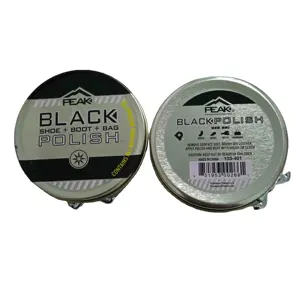 주석 크림 블랙 왁스 가죽 신발 광택제 공장 도매 주석 포장 블랙 샤인 OEM 맞춤형 상자 로고 포장 색상 수락