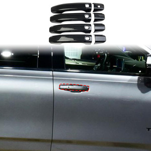 Cho 2022 Chevrolet <span class=keywords><strong>Silverado</strong></span> 2019 2020 2021 Xe Bên Ngoài Trang Trí Carbon Kit Sợi Bên Ngoài Bìa Trims Dán - Product Image 2