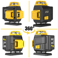 Niveau laser GuangChen 16 lignes à faisceau vert 3D 4D, auto-nivelant, pour pose de carrelage mural et au sol, outil de construction