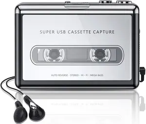 Nouvelle technologie Mise à jour de la cassette vers le convertisseur MP3 Lecteur de cassettes USB de cassettes vers MP3 h1tctQ Cassette enregistreur radio