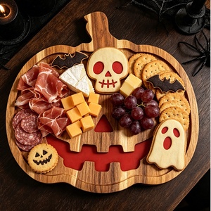 Planche à <span class=keywords><strong>fromage</strong></span> YINHAO pour Halloween, en forme de fantôme et de citrouille, pour la découpe et le service de charcuterie, idéale pour les fêtes de Halloween et la décoration de la maison - Product Image 2