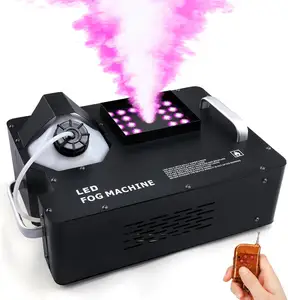 3in1 RGB Wireless Remote Vertical LED Stage Effect 1500W Fog Machine Up Spray DMX Fogger Party Smoke Generator Machine
