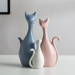 Lot de 3 pendentifs chat du <span class=keywords><strong>paradis</strong></span> en céramique, ornements créatifs pour la décoration de la salle à manger - Product Image 3