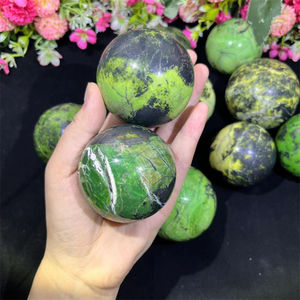 ลูกแก้วโอปอลสีเขียวธรรมชาติขายส่ง แกะสลักด้วยมือ สำหรับเป็นของขวัญและตกแต่งบ้าน ของประดับอัญมณ์ยอดนิยม - Product Image 6