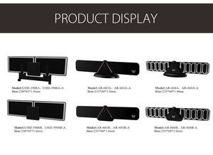 <span class=keywords><strong>Antenne</strong></span> HDTV numérique intérieure UHD-3908A-A avec design ultra-plat, fréquence UHF 470-790 MHz, gain de 5 dB, réception Freeview - Product Image 5