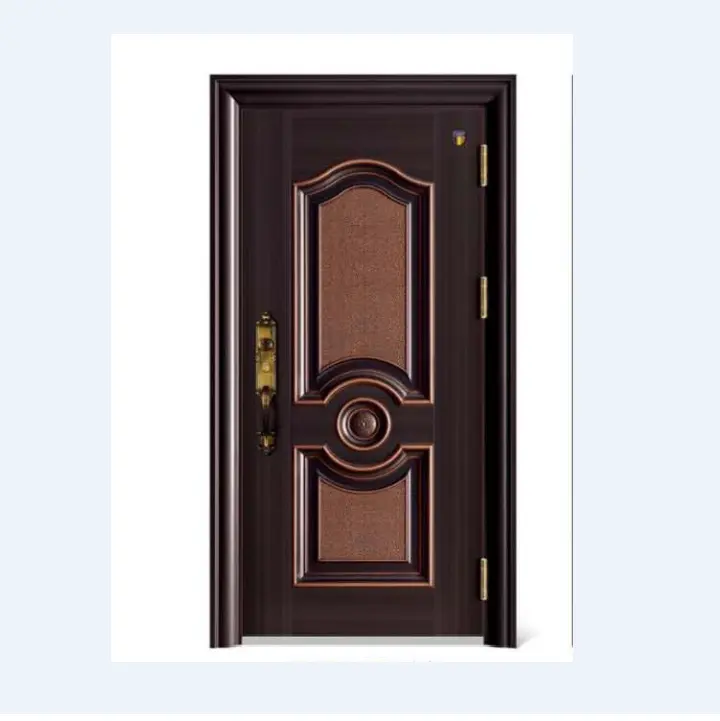 Cerradura de puerta delantera de seguridad para el hogar, manija moderna de latón, diseño de lujo